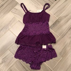 NWT Purple lingerie set